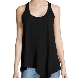 WILT ASYMMETRICAL BLACK TANK TOP